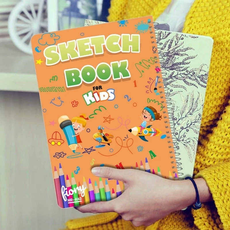 دفتر نقاشی مستر راد مدل شاد طرح کودکانه  چند رنگ