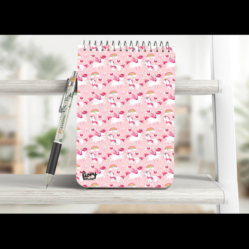 دفترچه یادداشت 50 برگ مستر راد طرح اسب تک شاخ چند رنگ