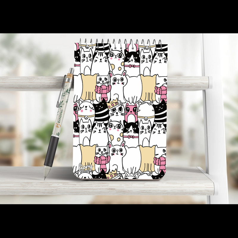 دفترچه یادداشت مستر راد طرح گربه‌های فانتزی مدل Popچند رنگ