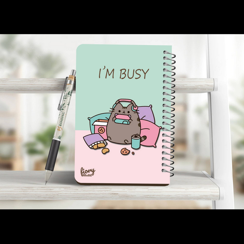 دفترچه یادداشت مستر راد طرح کرافت مدل گربه کیوت فانتزی