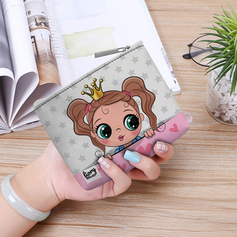 کیف پول فیوری مدل دختر فانتزی چند رنگ