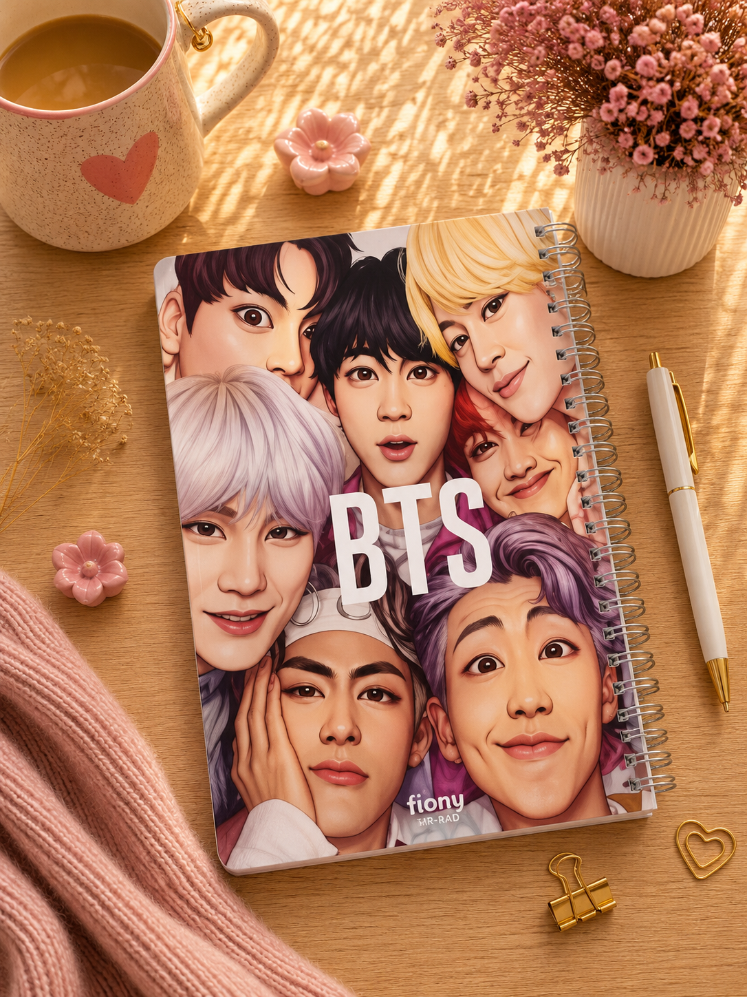 دفتر برنامه ریزی مستر راد طرح بی تی اس مدل پلنر روزانه Bts