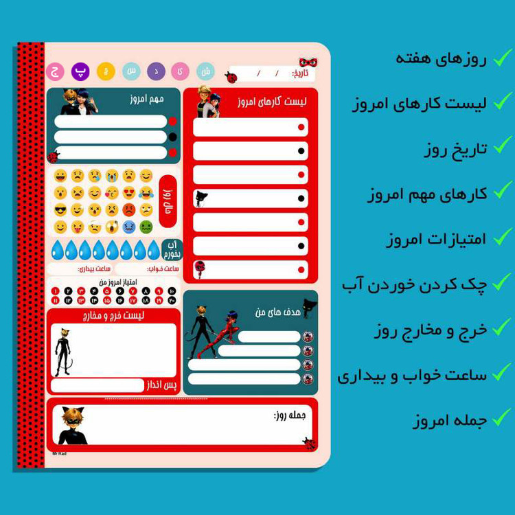 دفتر برنامه ریزی مستر راد طرح دختر کفشدوزکی