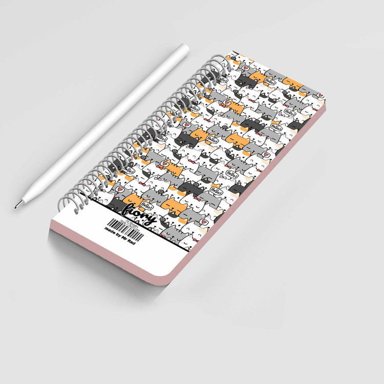 دفترچه یادداشت مستر راد مدل To Do List طرح گربه فانتزی کد Cat Kawaii 1545 چند رنگ