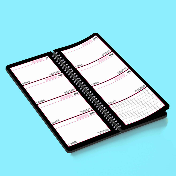 دفترچه یادداشت مستر راد طرح To Do List مدل پلنر مهر کد 1630 مشکی